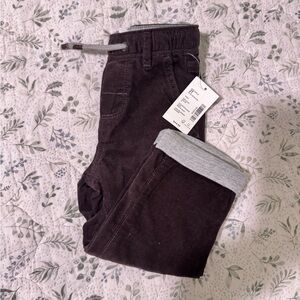 Gymboree Kids Corduroy Joggers - Dark Brown and Gray